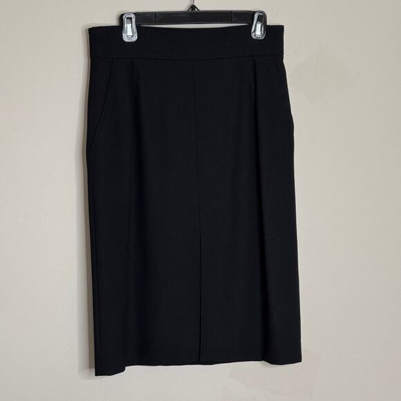 ESCADA Wool Black Blazer Skirt Suit Set Size 8/10 - Picture 5 of 14